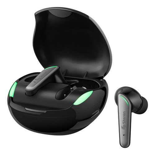 Audífonos inálambricos Bluetooth Steren FreePods Touch True batería 4h + 12h negros 
