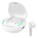 Audífonos inálambricos Bluetooth Steren FreePods Touch True batería  4h + 12h blancos
