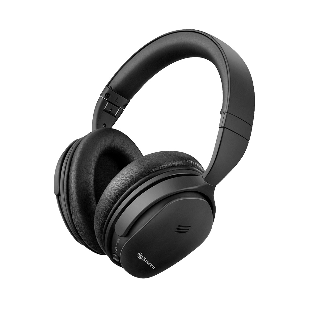 Audífonos inálambricos Bluetooth Steren con cancelación de ruido batería de hasta 12h negro