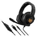 Audífonos alámbricos Steren para Gamers conector 3.5 mm y USB
