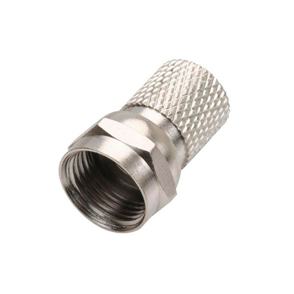 Conector de enroscar para cable coaxial RG6 Steren bolsa de 100 und