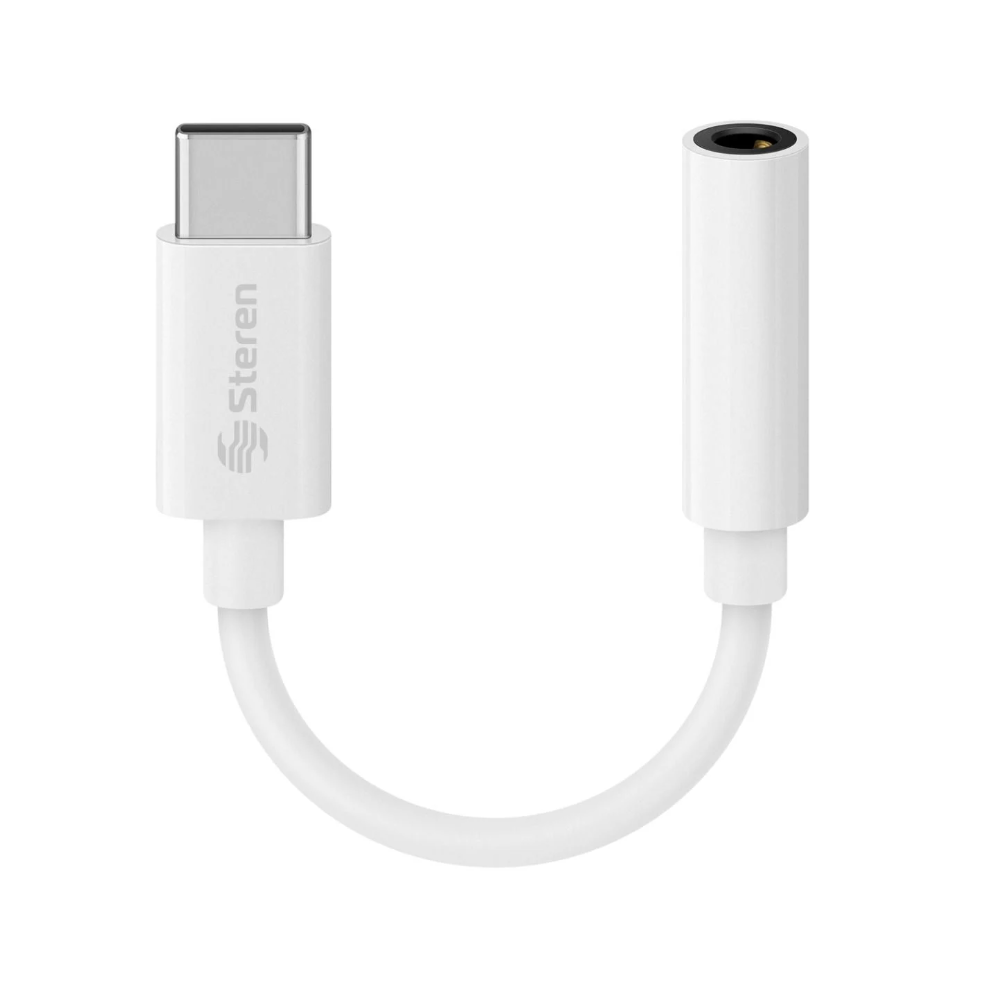 Adaptador Convertidor USB C a 3.5mm Steren