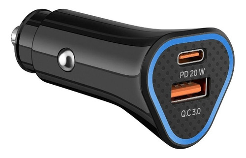 Cargador carro USB + USB C Turbo Charge QC 38W Steren