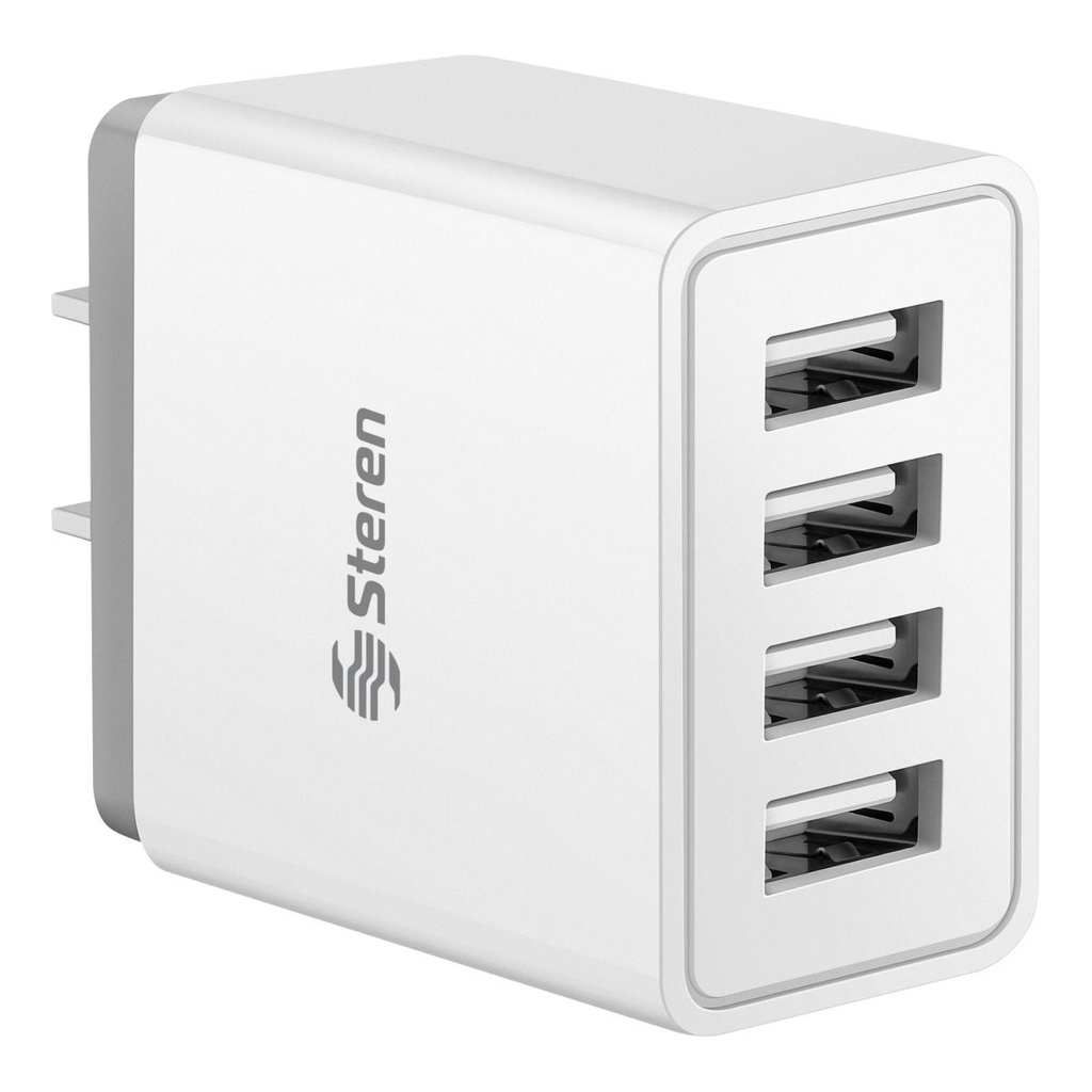 Cargador USB de 4 puertos Steren