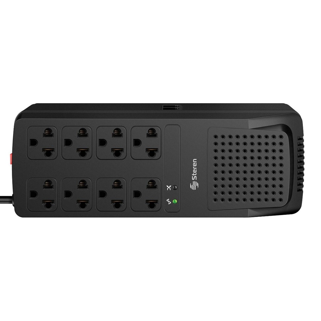Regulador de voltaje Steren 1000W 8 salidas