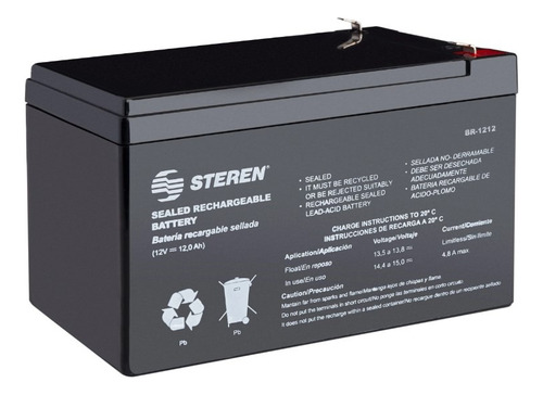 Batería Pila Sellada Recargable 12V 12Ah Steren