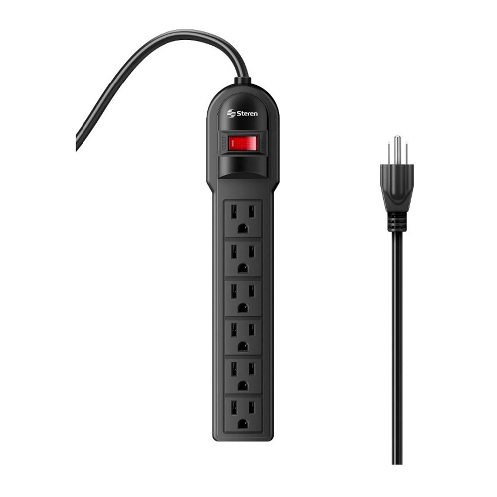 Regleta Multicontacto de 6 tomas 110V Steren