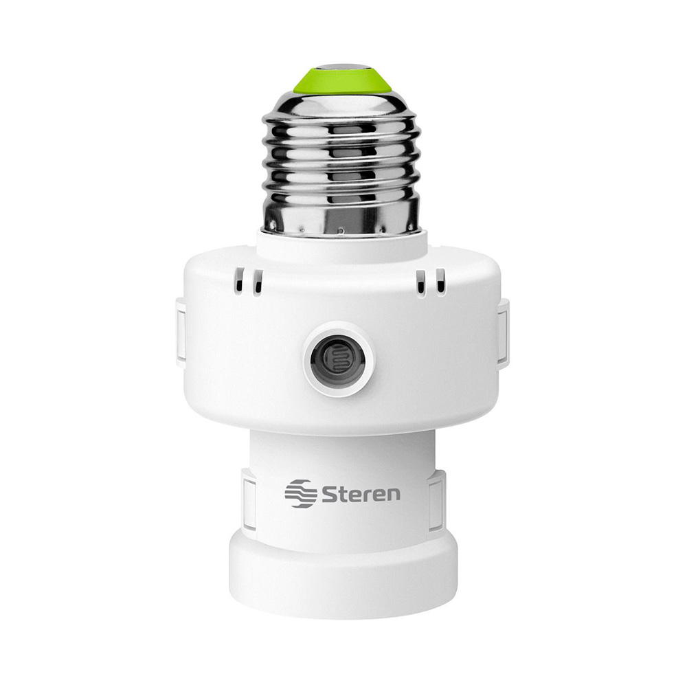 Sócate con Fotocelda Steren rosca interna E26/E27 cargas hasta 60W
