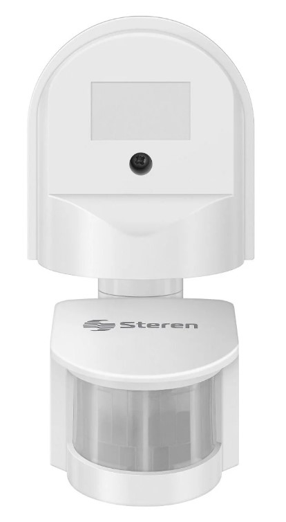 Sensor de movimiento PIR Steren rango 11m cableado para intemperie
