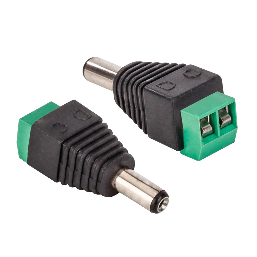 Conector de Corriente Plug Macho 2.1 mm Steren x 10 und