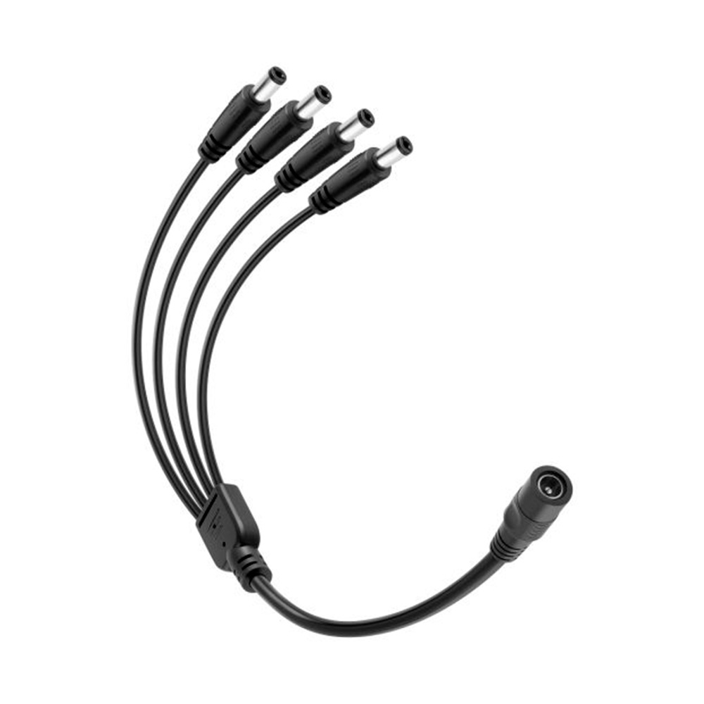 Cable Splitter Pulpo  4 Macho 1 Hembra Steren Dc 12v cámaras y 1 DVR