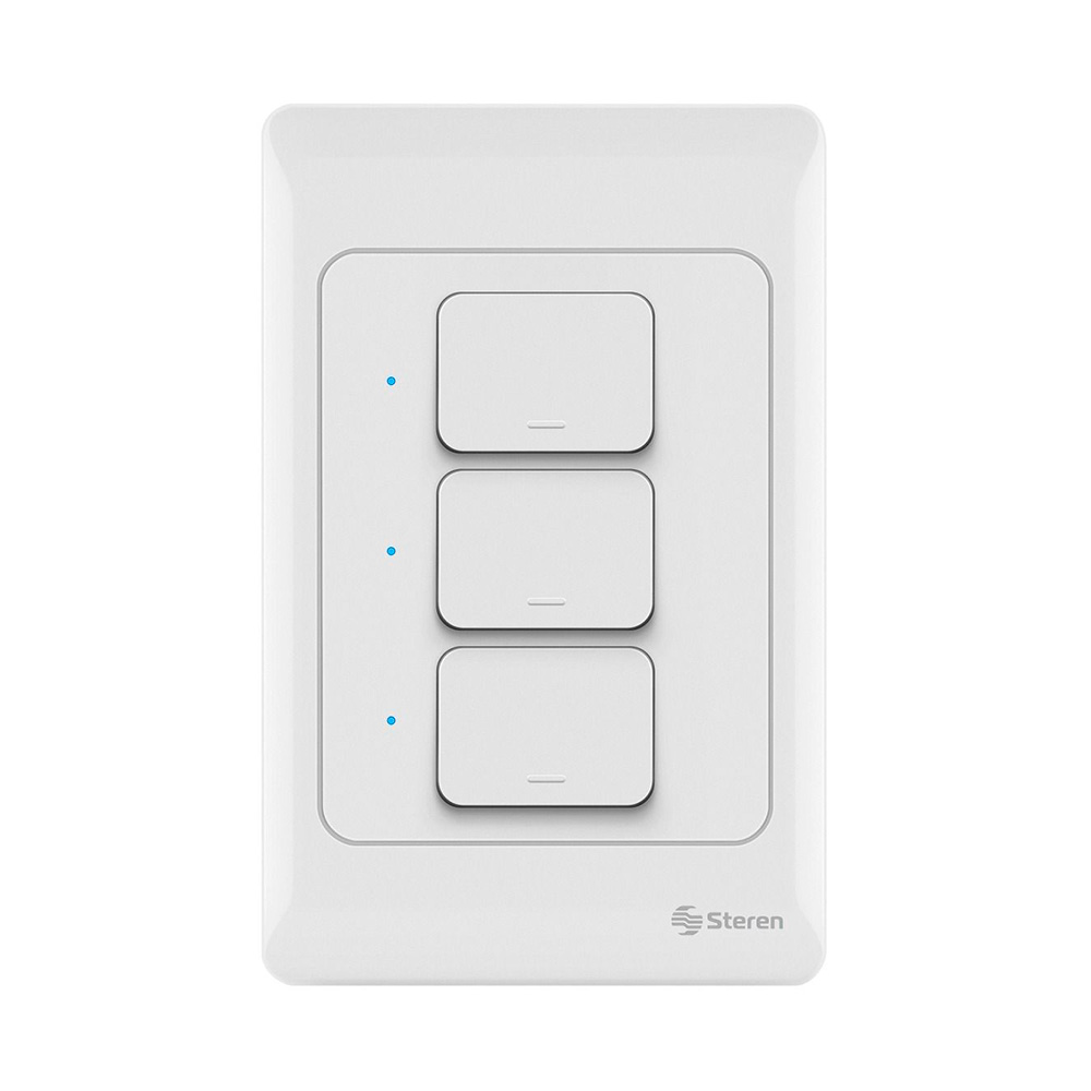 Interruptor Inteligente Wifi Steren 3 apagadores