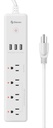 Enchufe Tomacorriente Inteligente Wifi Steren 4 tomas y triple cargador USB