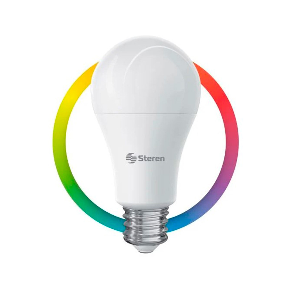 Bombillo LED inteligente RGB + W 10W Steren