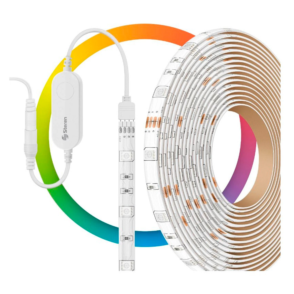 Tira LED Inteligente multicolor RGB + W 5m Steren