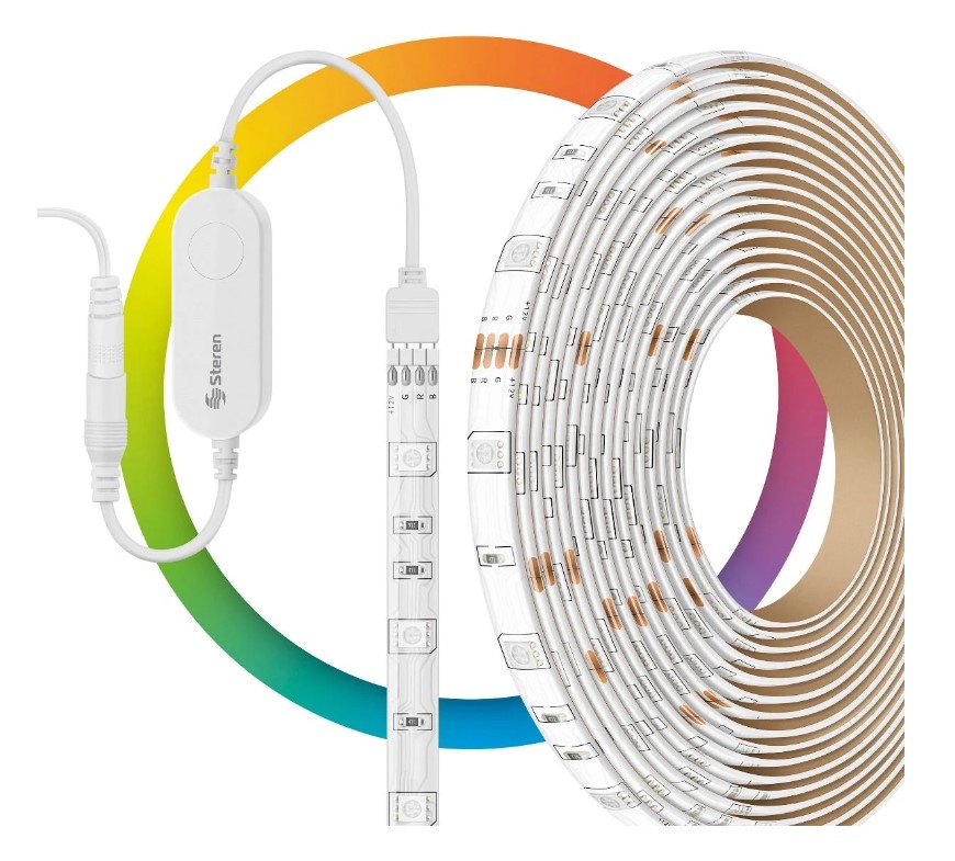 Tira LED Inteligente multicolor RGB + W 5m Steren