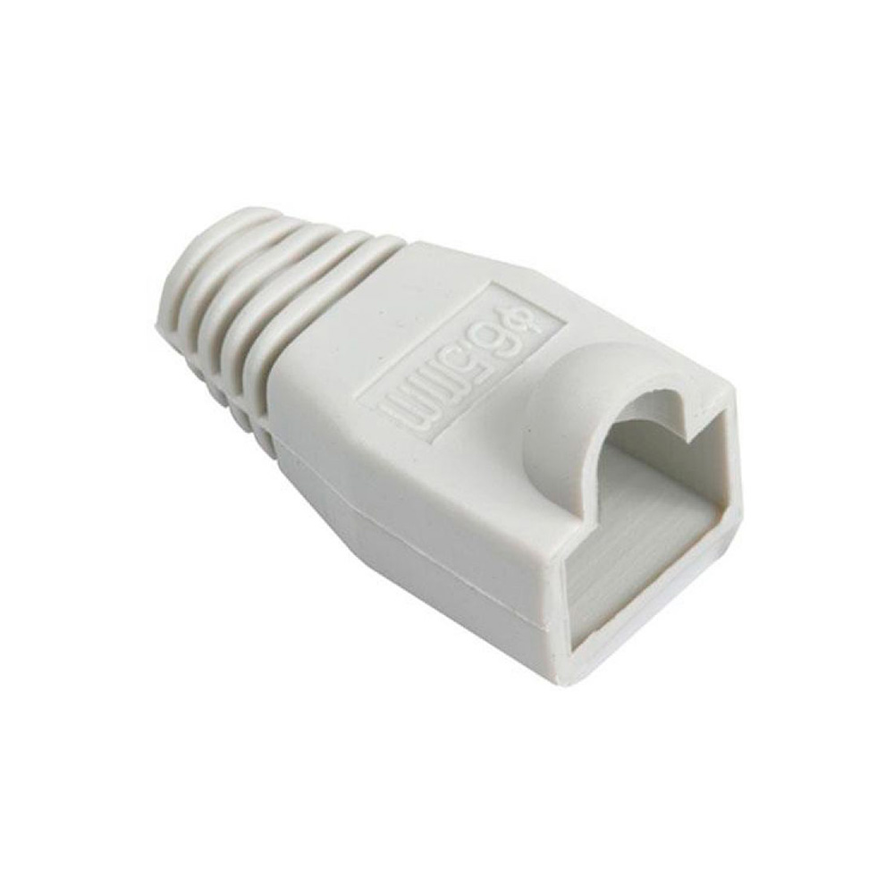 Botas protectoras para conector RJ45 Cat 5e Cat 6 gris Steren bolsa de 100 und