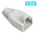 Botas protectoras para conector RJ45 Cat 5e Cat 6 gris Steren bolsa de 100 und