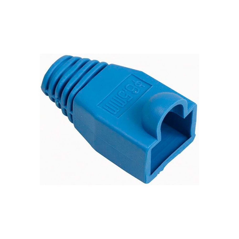 Botas protectoras para conector RJ45 Cat 5e Cat 6 azúl Steren bolsa de 100 und