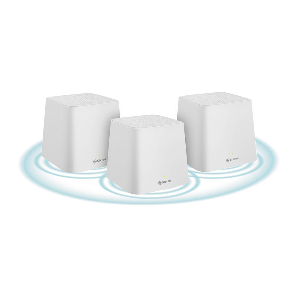 Sistema Router Mesh AC1200  Steren  Doble Banda 3Dbi 3Pack