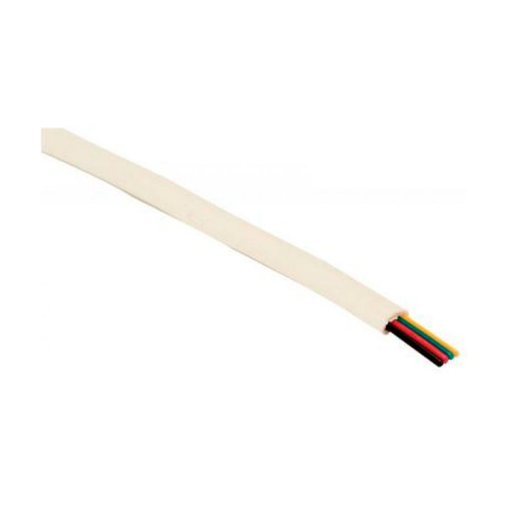 Rollo Carrete Cable telefónico plano 4 hilos 28 AWG blanco 305m Steren