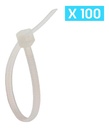Tirrap Tirraje Amarre Plástico 10cm bolsa 100und blanco Steren