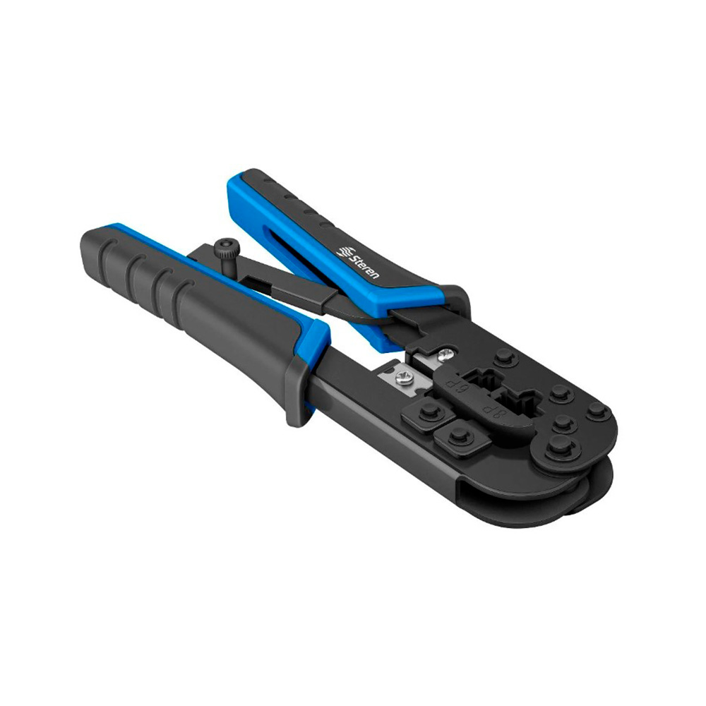 Crimpeadora Ponchadora RJ12 RJ45 Steren incluye navaja de corte