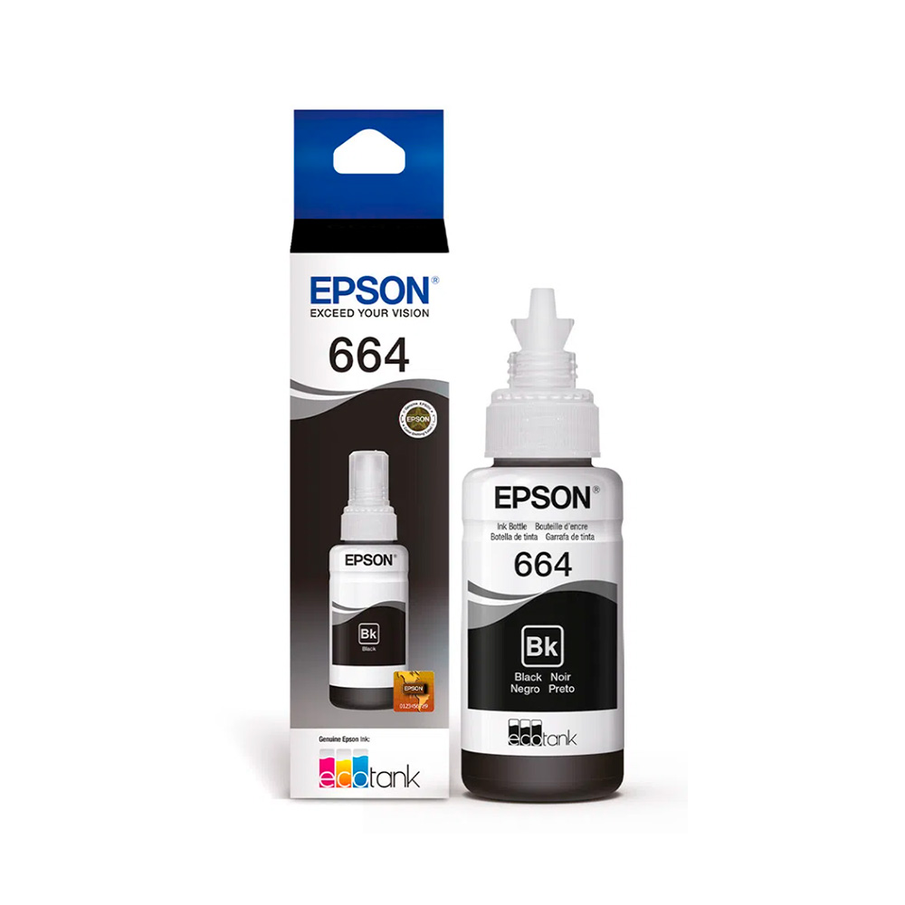 Botella de Tinta Negra Epson T664 T664120-AL