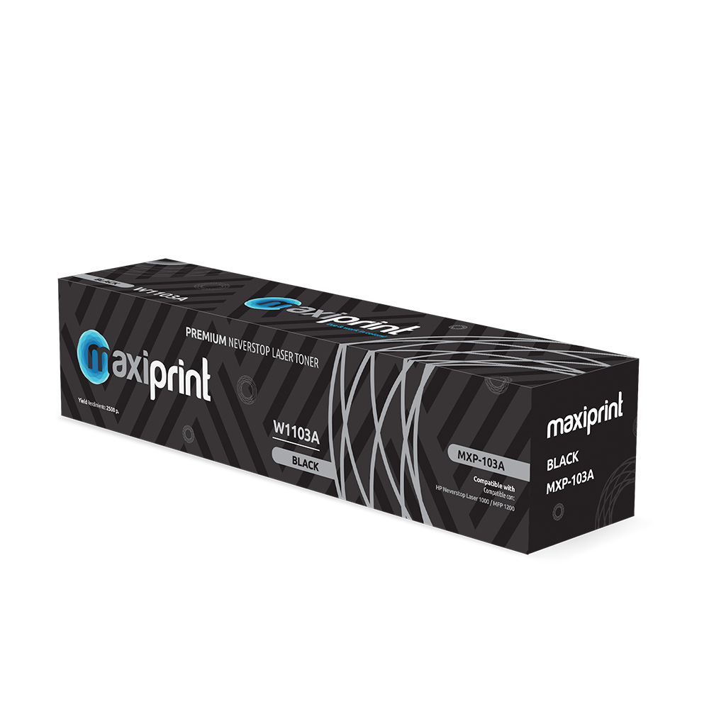 Cartucho de Toner Maxiprint Compatible con HP W1103A 103A  negro