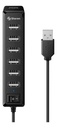 HUB 7 puertos USB 2.0 Steren con Transformador Adaptador 12V a 12A