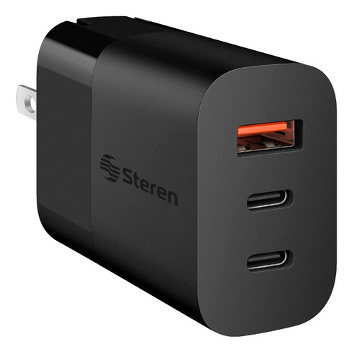 Cargador USB + Doble USB C Steren Carga Rápida 45W
