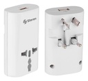 Adaptador Universal para viajes con cargador USB Steren