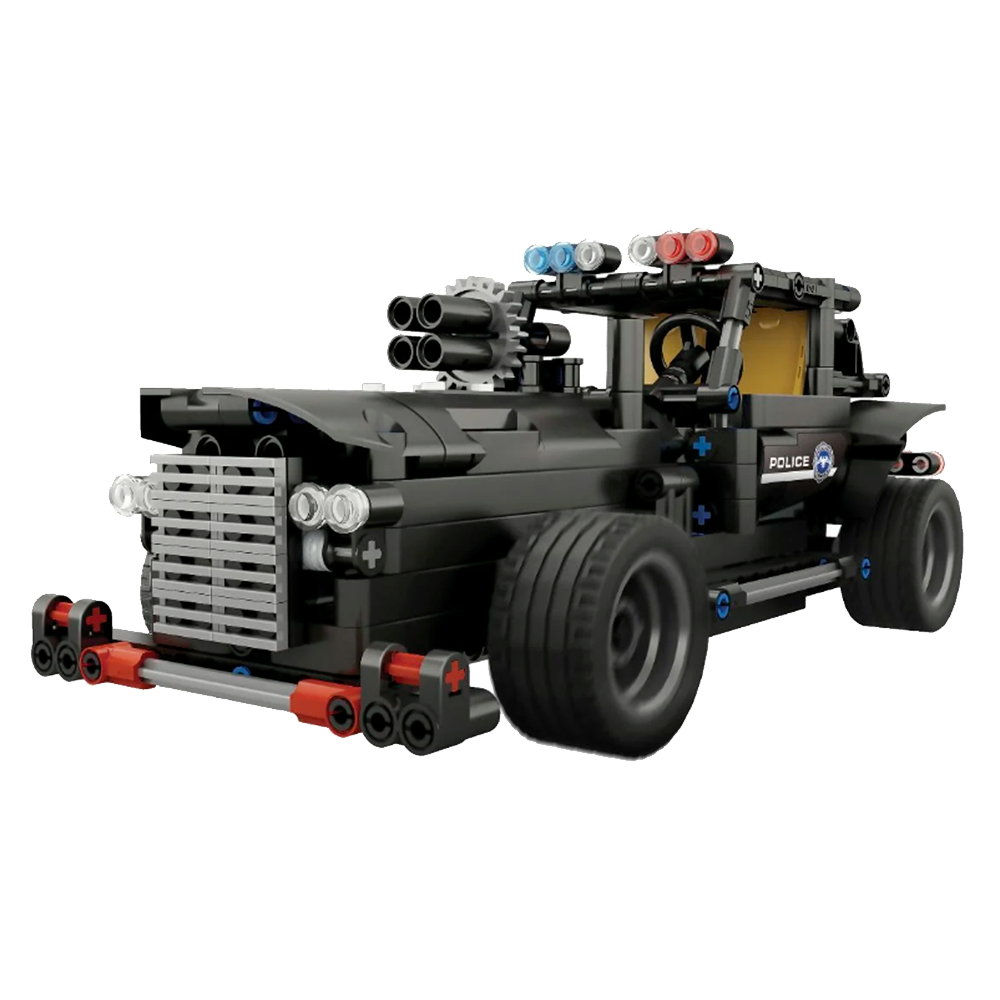 KIT CARRO POLICIA CON CONTROL REMOTO