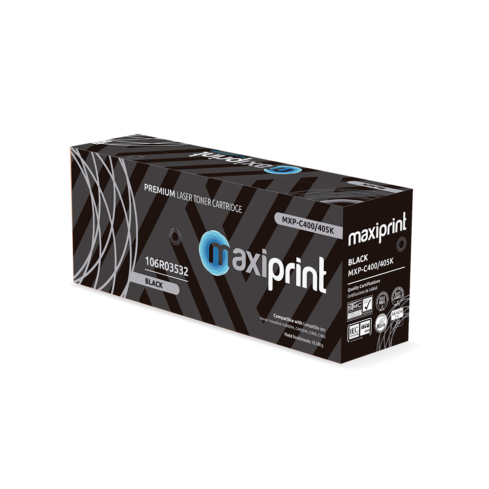 Cartucho de Toner Maxiprint Compatible con Xerox 106R03524 C400/C405 negro