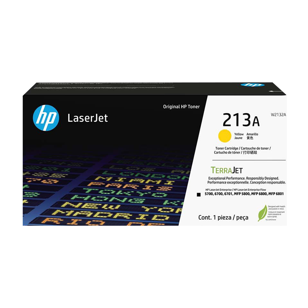 Cartucho de Toner HP W2132A serie 213A Amarillo