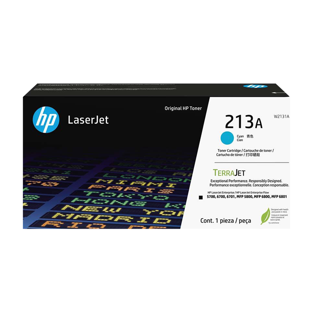 Cartucho de Toner HP W2131A serie 213A Cian