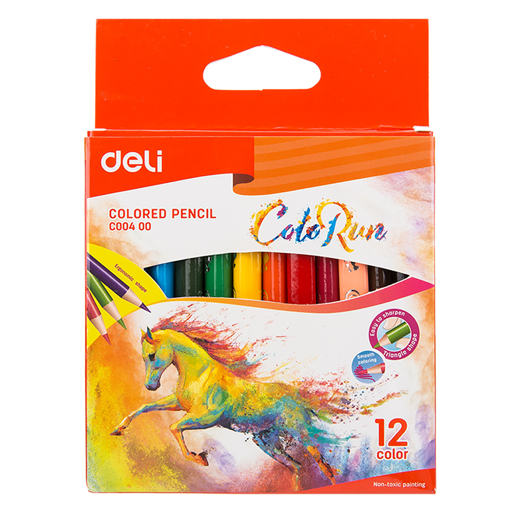 Colores Mini ColoRun Deli Caja 12 colores *UMV-Inner de 48 cajas*