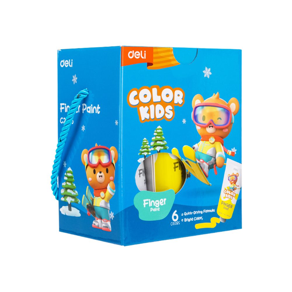 Set Pintadedos 75ml 6 colores Color Kids-Deli *UMV-6 sets*
