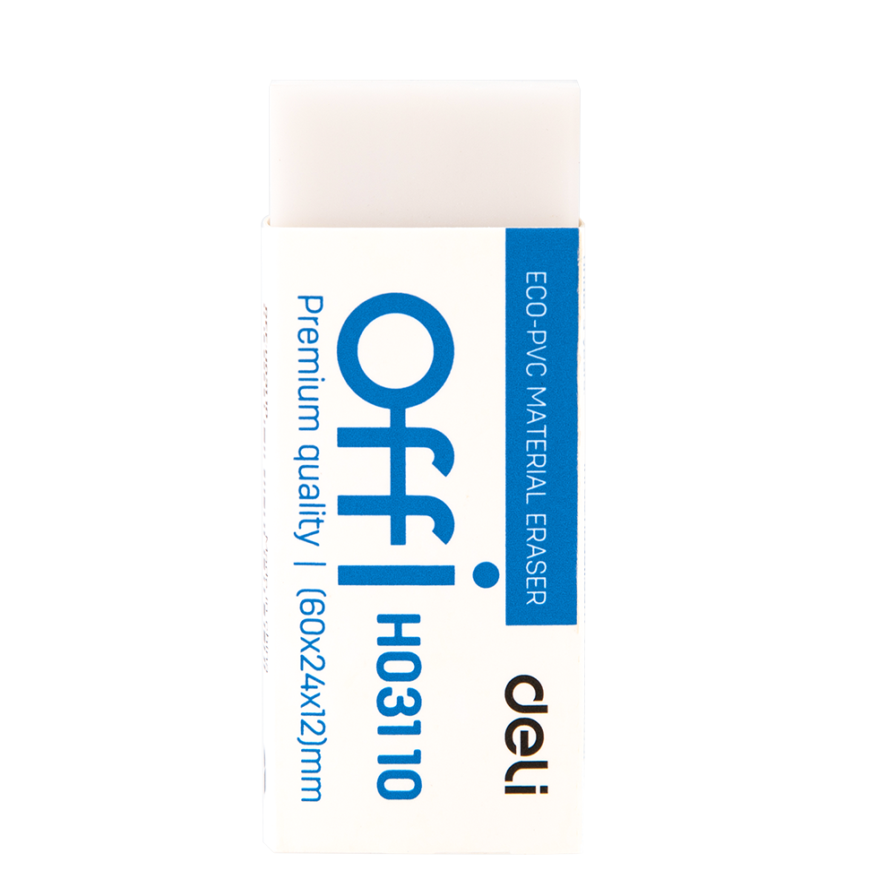 Goma de Borrar Blanca Offi Deli *UMV-1 Display de 20und*