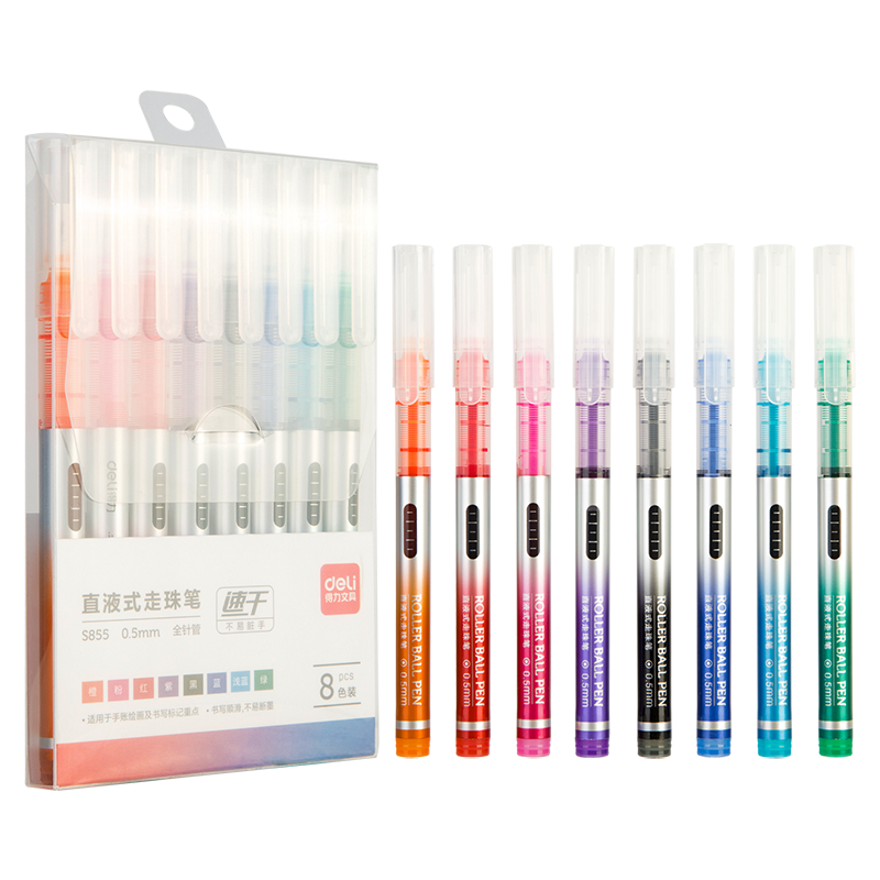 Boligrafo Roller Deli 8/colores *UMV-6 estuches*