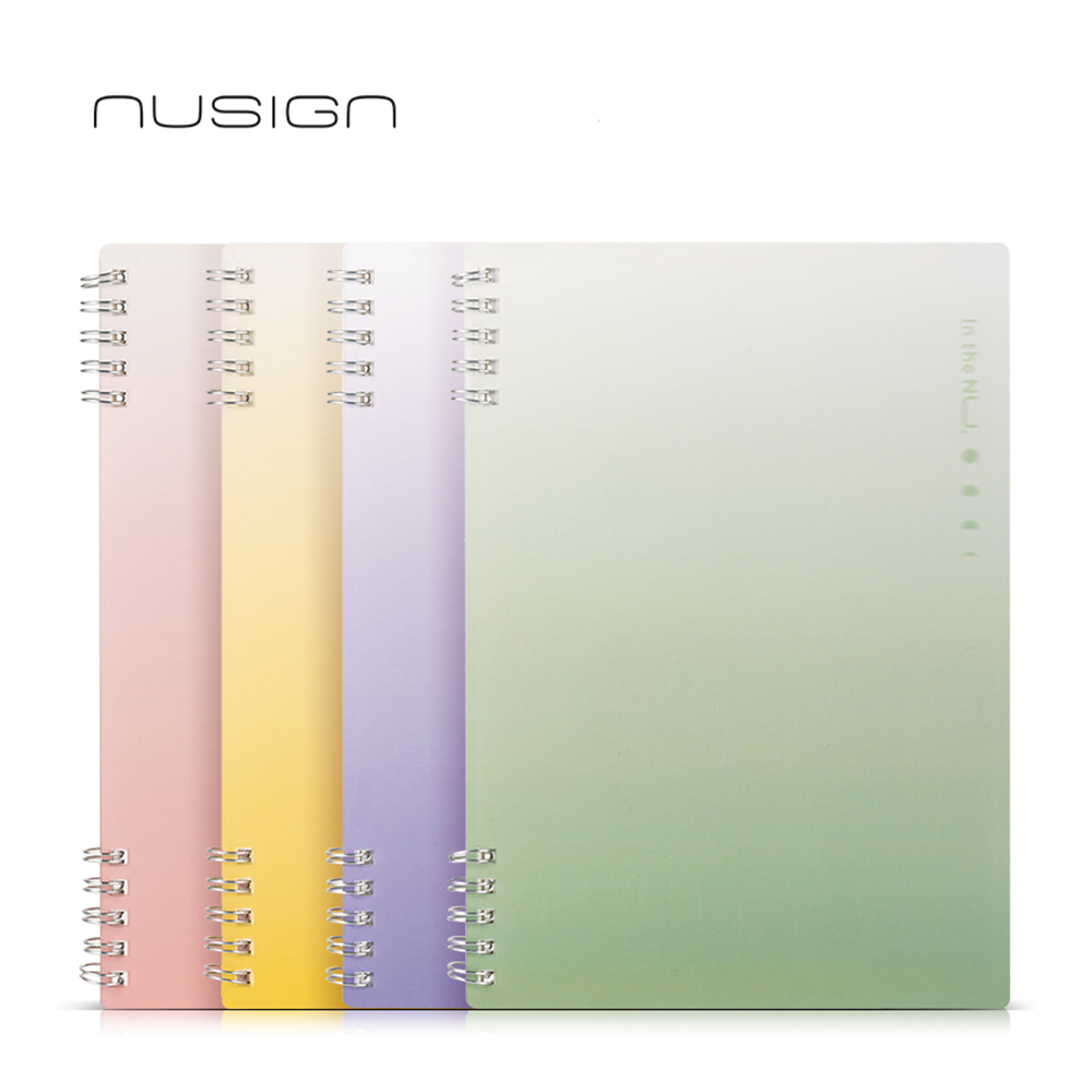 Cuaderno de rayas espiral B5 60 hojas Nusign Deli 4 c6/pasteles *UMV-4 und surtidos*