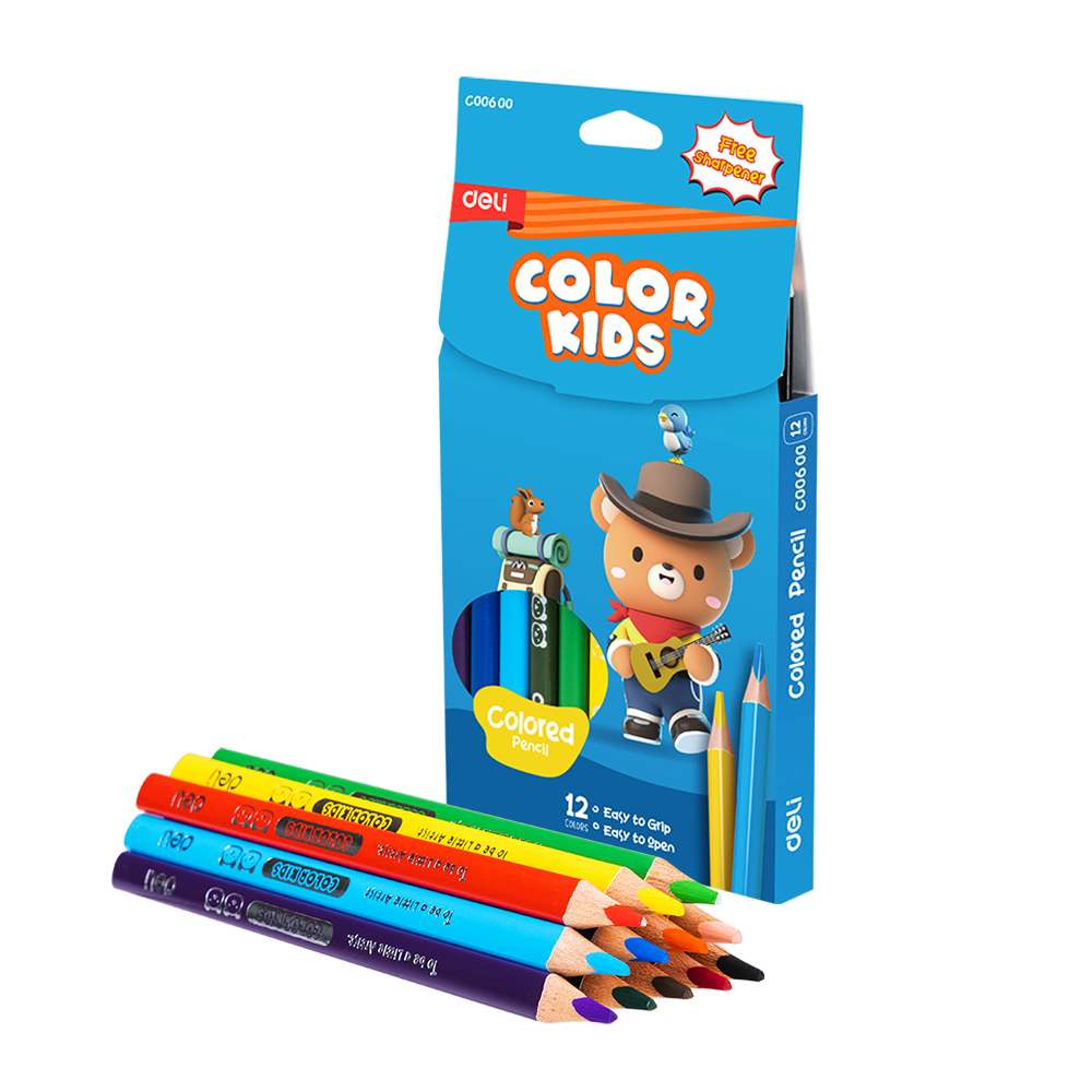Colores Jumbo ColorKids Deli Caja 12 colores *UMV-Inner de 24 cajas*