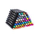 Marcadores doble punta Color Emotion-Deli p/biselada & p/fina 60 colores *UMV-1und*