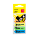 Notas Adhesivas - banderitas Deli 44x12mm *UMV-12 packs*