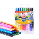 Creyones de Cera Enroscables ColorWow Deli estuche 18 colores *UMV-Inner de 12 cajas*