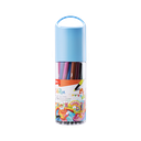 Marcadores Hexagonal punta 1.0mm Color Run Deli tubo 24 colores *UMV- 12 estuches*
